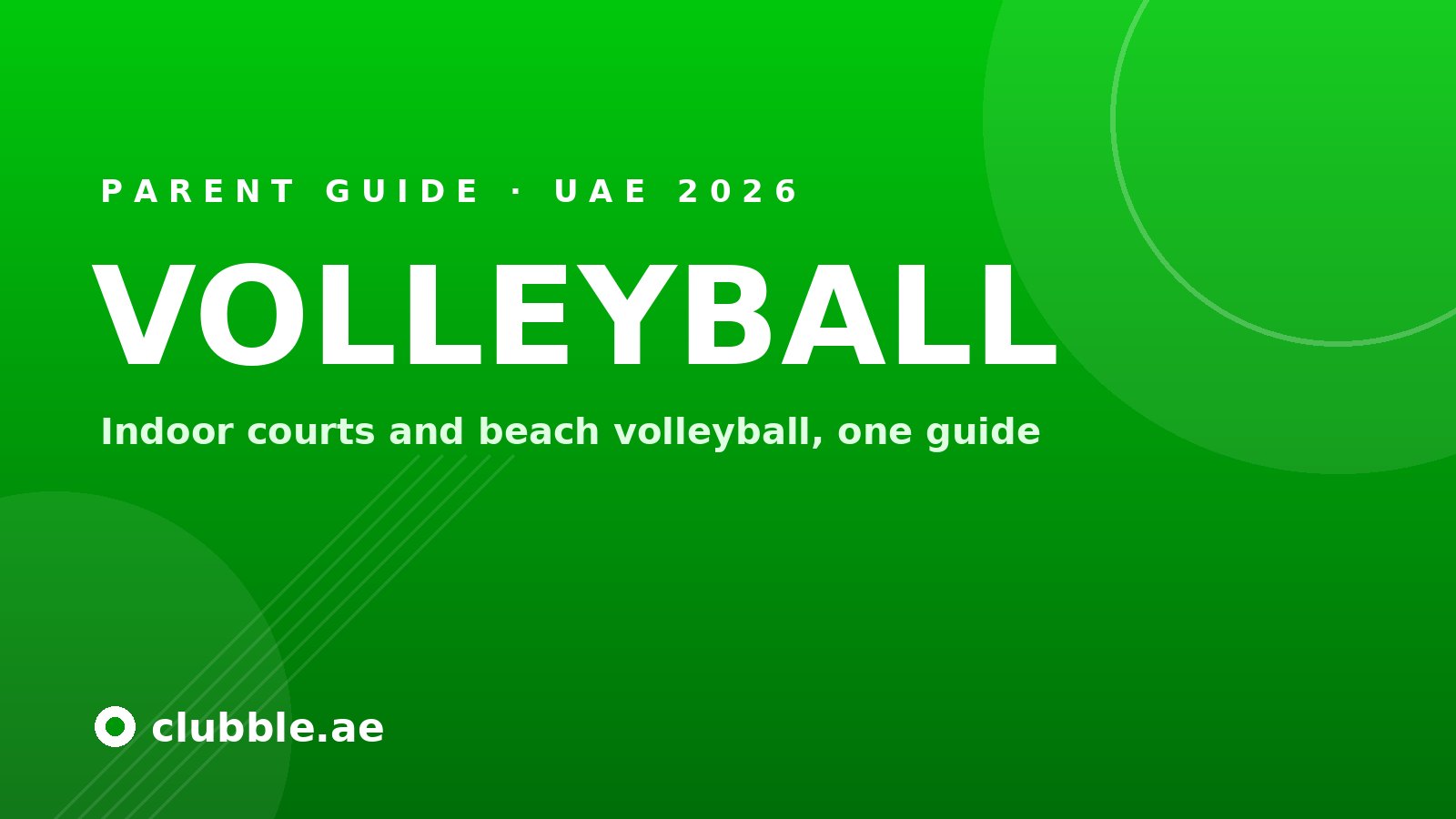 Clubble parent guide to the best volleyball academies in the UAE